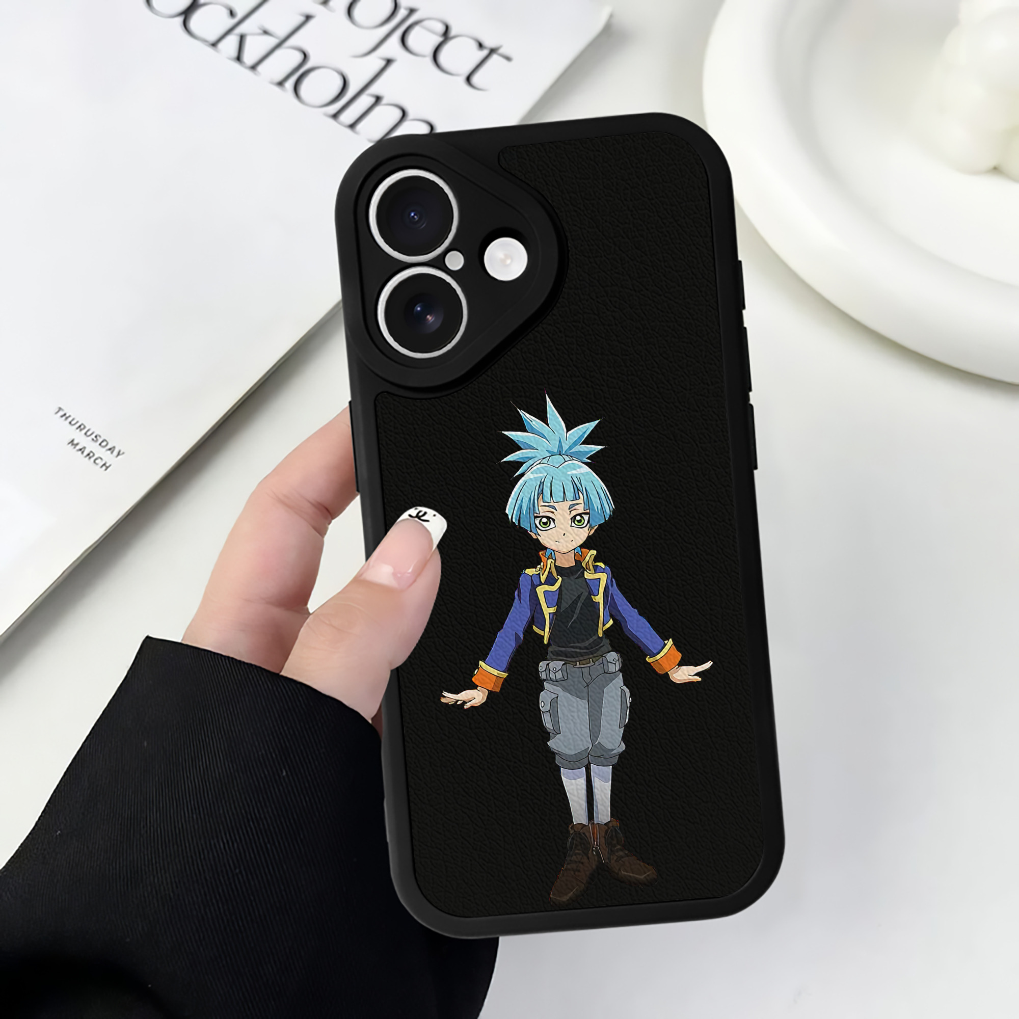 遊☆戯☆王 Yu-Gi-Oh! 【iPhone 16シリーズ対応】シリコンスマホケース（レザー調） 材質：シリコン